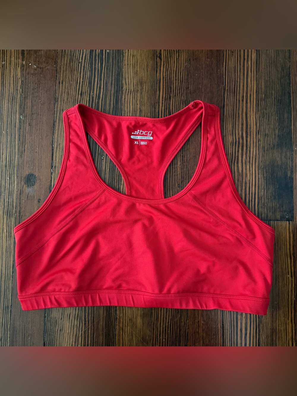 BCG Low Support Sports Bra with Keyhole Back